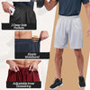 3 Pack Gym Basketball Mens Shorts - Quick Dry Black Workout Athletic Shorts