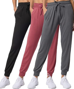 3 Pack: Women's Ultra-Soft Lounge Joggers