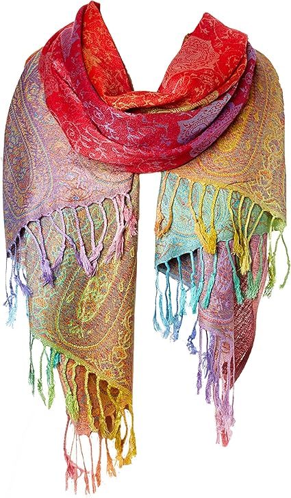 Goood Times Fashion Women's Silk Scarf Luxury Satin Shawl Wraps